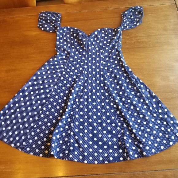 NWOT Kimchi Polka Dot Dress - Picture 4 of 6